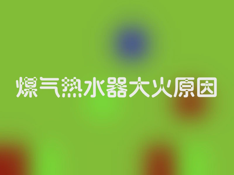 煤气热水器大火原因