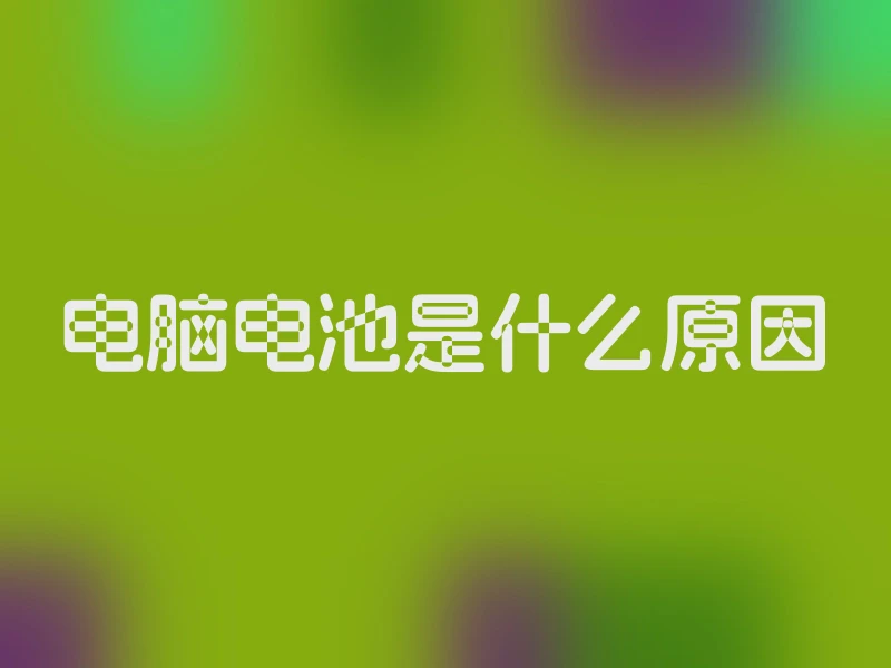 电脑电池是什么原因