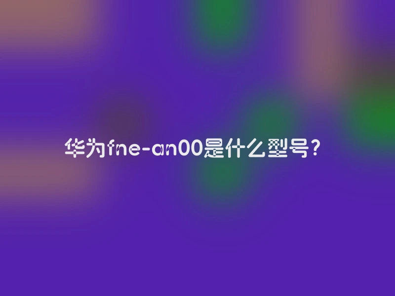 华为fne-an00是什么型号？
