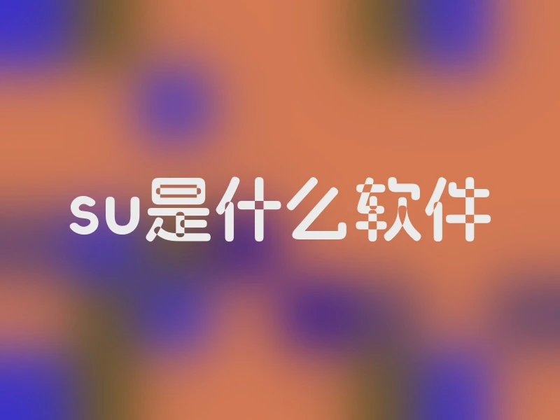 su是什么软件