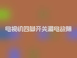 电视机四脚开关漏电故障