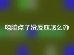 电脑点了没反应怎么办