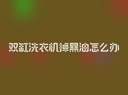 双缸洗衣机掉黑油怎么办