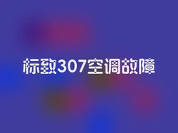 标致307空调故障