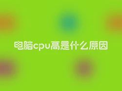 电脑cpu高是什么原因