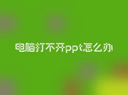 电脑打不开ppt怎么办