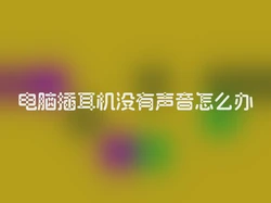 电脑插耳机没有声音怎么办