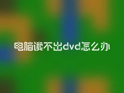 电脑读不出dvd怎么办