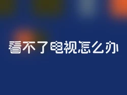 看不了电视怎么办