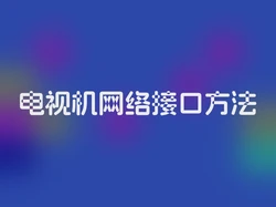 电视机网络接口方法
