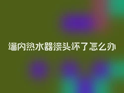 墙内热水器接头坏了怎么办