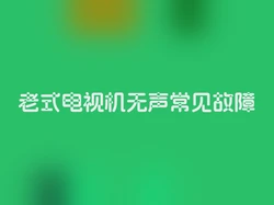 老式电视机无声常见故障