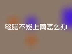 电脑不能上网怎么办