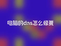 电脑的dns怎么修复