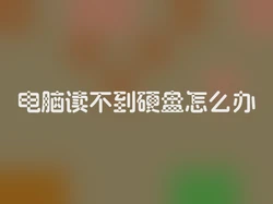 电脑读不到硬盘怎么办