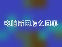 电脑断网怎么回事