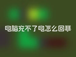 电脑充不了电怎么回事